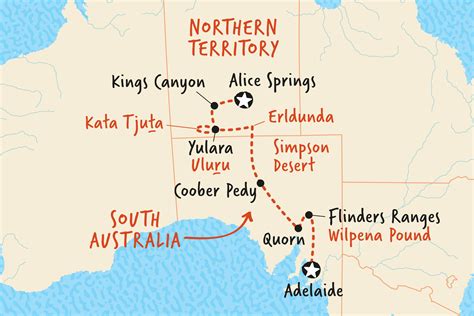 alice springs on a map